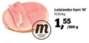 Spar Leielander ham 'M' aanbieding