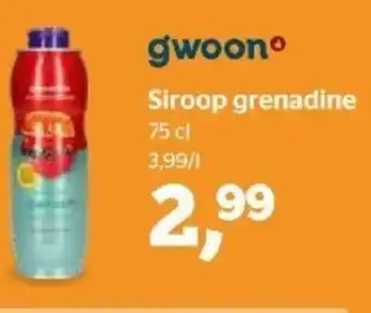 Gwoon Siroop grenadine 75cl
