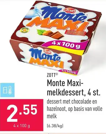 Zott Monte Maxi melkdessert, 4 st.