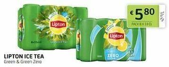 Lipton ice tea green + green zero