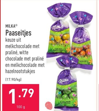 ALDI Milka Paaseitjes aanbieding