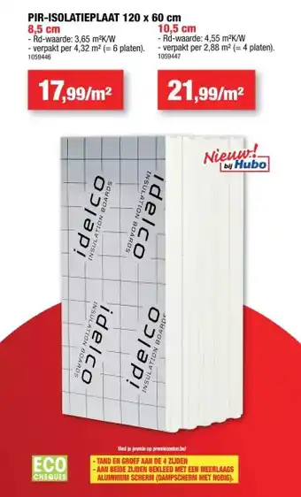 Hubo Pir-isolatieplaat 120x 60 cm aanbieding