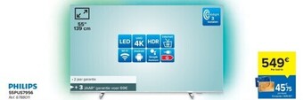 Carrefour Philips uhd 4k led tv aanbieding