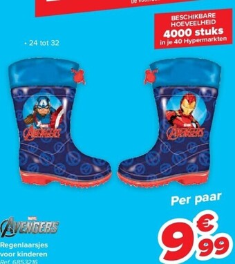 Carrefour Regenlaarsjes voor kinderen aanbieding
