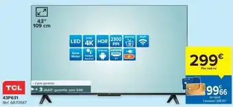 Tcl 43p631 uhd 4k led tv