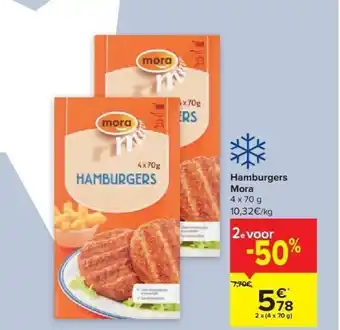 Hamburgers mora 4 x 70 g