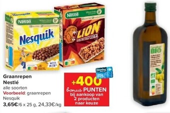 Carrefour Graanrepen nestlé aanbieding