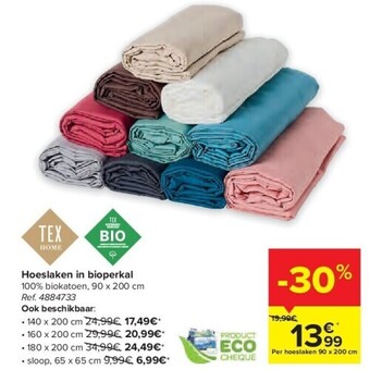 Carrefour Hoeslaken in bioperkal aanbieding