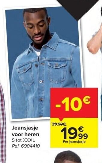 Carrefour Jeansjasje voor heren aanbieding