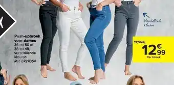 Carrefour Push-upbroek voor dames aanbieding