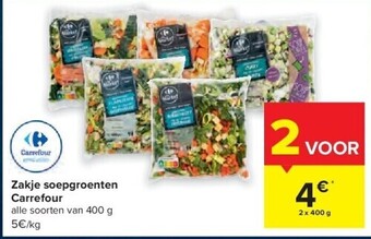 Carrefour Zakje soepgroenten aanbieding