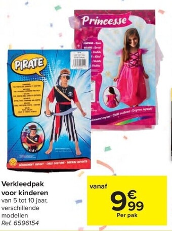 Carrefour Verkleedpak voor kinderen aanbieding