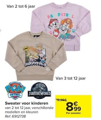 Carrefour Sweater voor kinderen aanbieding