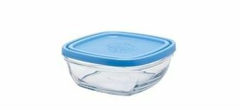 Duralex Vershouddoos met deksel 0,61 l transparant/ blauw