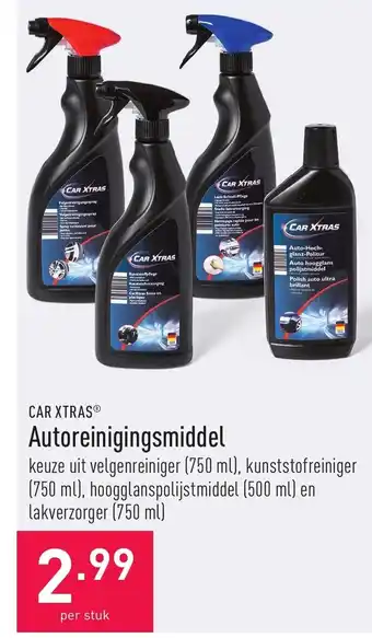 ALDI Car Xtras Autoreinigingsmiddel aanbieding