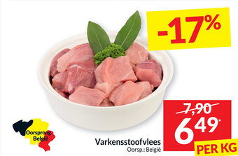 Intermarché Varkensstoofvlees Per Kg aanbieding