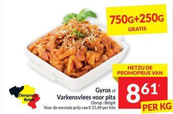 Intermarché Gyros of Varkensvlees voor Pita aanbieding