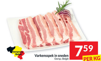 Intermarché Varkensspek in Sneden Per Kg aanbieding