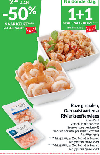 Intermarché Roze Garnalen, Garnaalstaarten of Rivierkreeftenvlees aanbieding