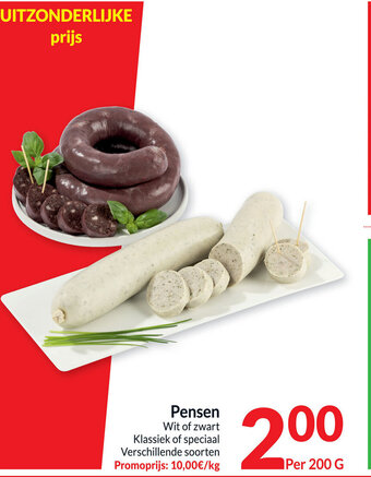 Intermarché Pensen Wit of Zwart 200g aanbieding