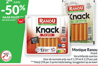 Intermarché Monique Ranou Knack aanbieding