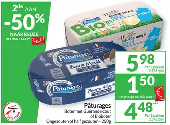 Intermarché Paturages Boter met Guerande-Zout of Bioboter aanbieding