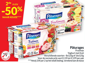 Intermarché Paturages Frutimax Yoghurt met Fruit aanbieding