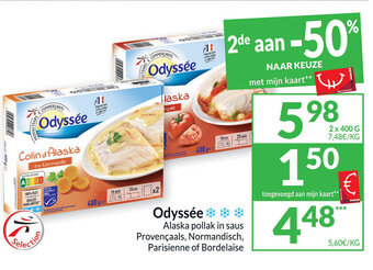 Intermarché Odyssee Alaska Pollak in Saus aanbieding