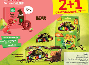 Intermarché Lotus Dinosaurus of Bear aanbieding