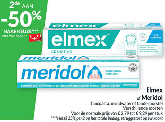 Elmex of Meridol Tandpasta , Mondwater of Tandenborstel