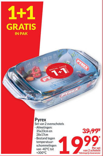 Pyrex Set van 2 Ovenschotels