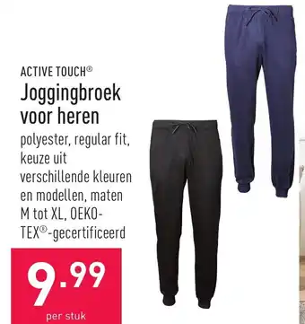 ALDI Active Touch Joggingbroek voor heren aanbieding