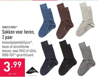 Enrico Mori Sokken voor heren, 2 paar