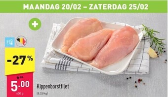 ALDI Kippenborstfilet aanbieding