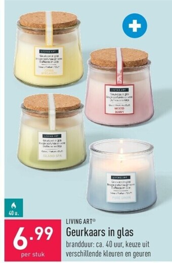 ALDI Geurkaars in glas aanbieding
