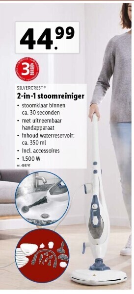 2-in-1 stoomreiniger
