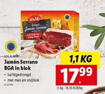 Jamón serrano bga in blok