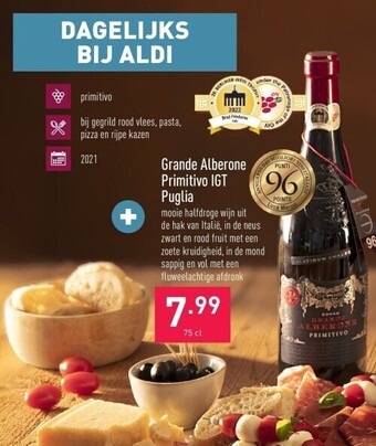 ALDI Grande alberone primitivo igt puglia aanbieding