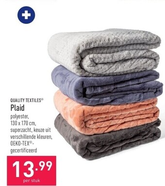 ALDI Plaid aanbieding