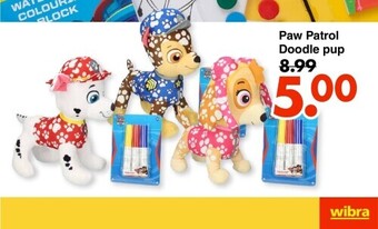 Wibra Paw patrol doodle pup aanbieding