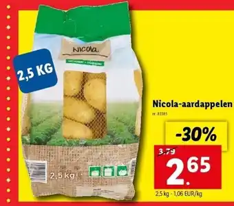 Nicola-aardappelen
