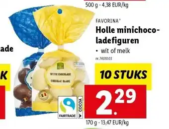 Lidl Holle minichoco- ladefiguren aanbieding