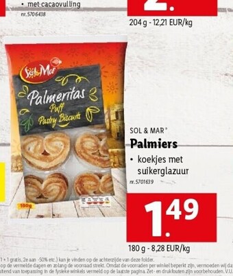 Lidl Palmiers aanbieding