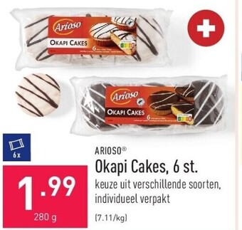 ALDI Okapi cakes, 6 st. aanbieding