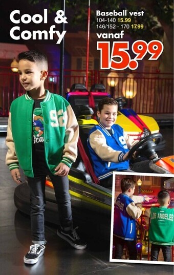 Wibra Baseball vest aanbieding