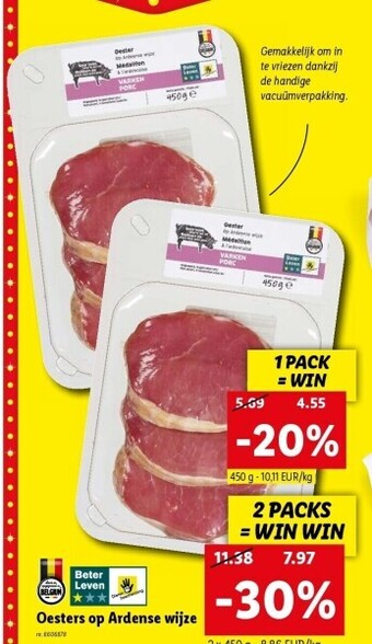 Lidl Oesters op ardense wijze aanbieding