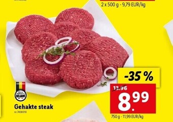 Lidl Gehakte steak aanbieding