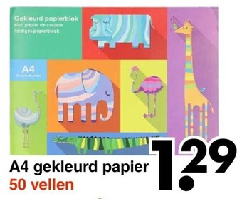 A4 gekleurd papier