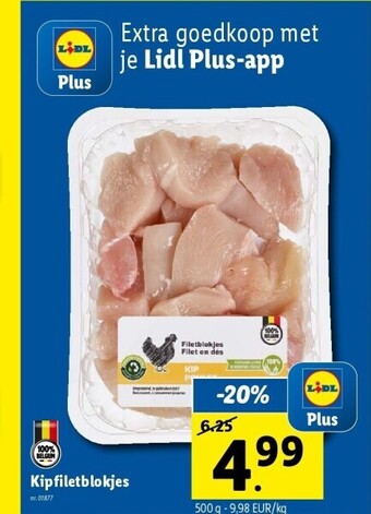 Lidl Kipfiletblokjes aanbieding