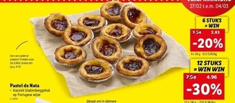 Lidl Pastel de nata aanbieding